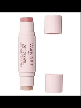 Wander Beauty Dual-Ended Cream Blush & Illumonator - Coral Rose